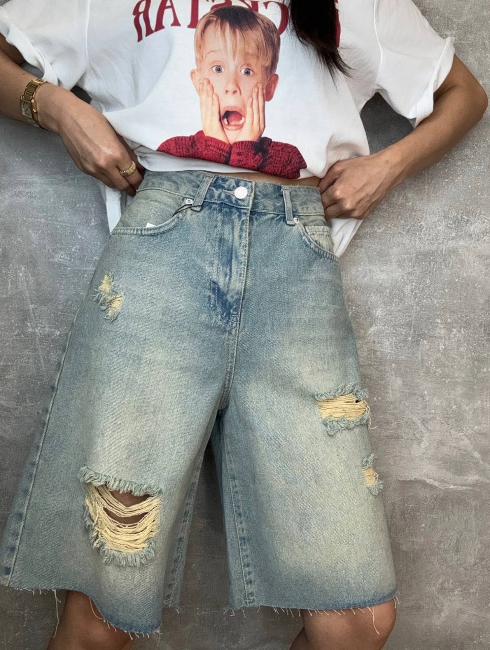 Джинсовые шорты Baggy